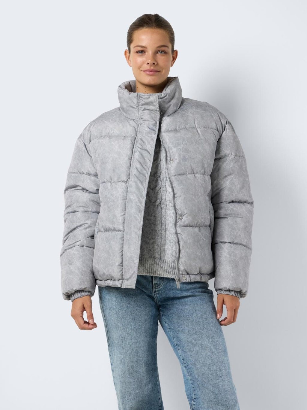 Chaqueta Acolchada Gris - Noisy May