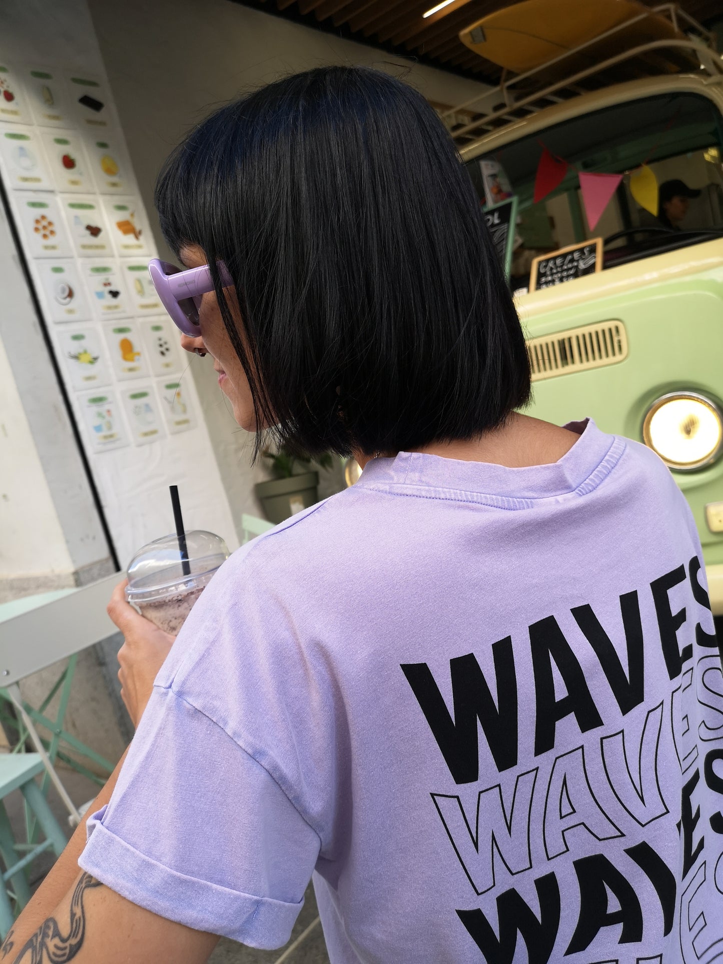 Camiseta Waves Lila - Noisy May