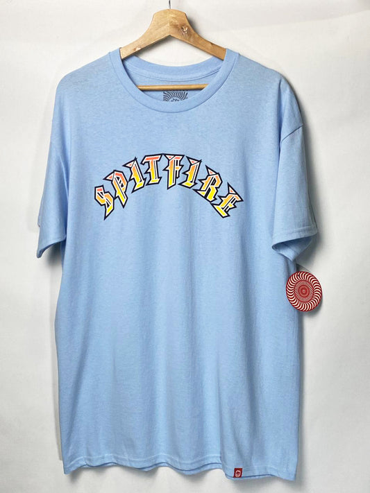 Camiseta Spitfire Lettering Azul claro
