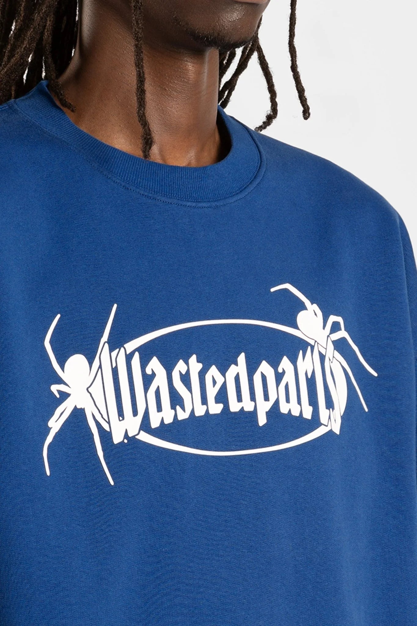 Crewneck Bolier Reset Blue - Wasted Paris