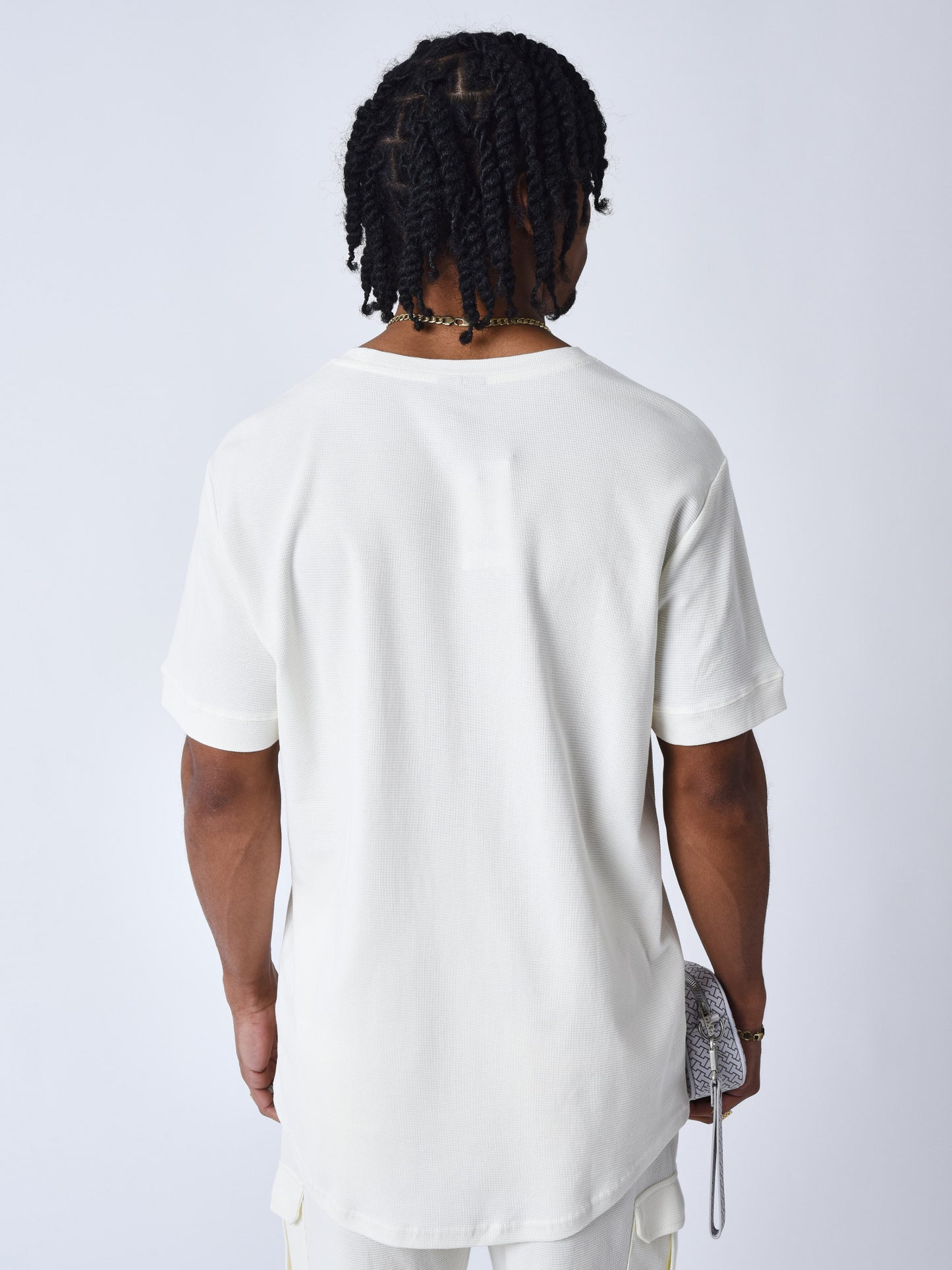 Camiseta con textura Blanco Roto-  Project X Paris